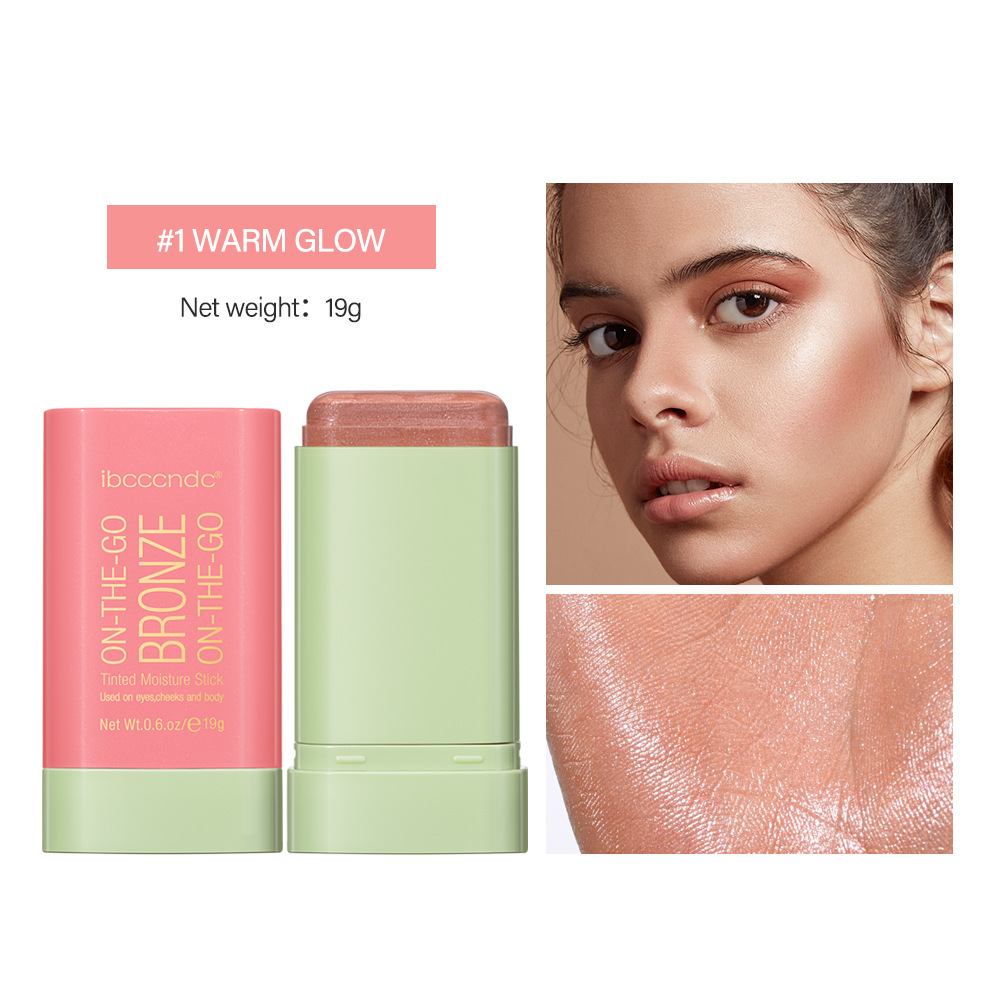 4 Colors Shimmer Water Light Highlighter Stick Blush Stick-图3