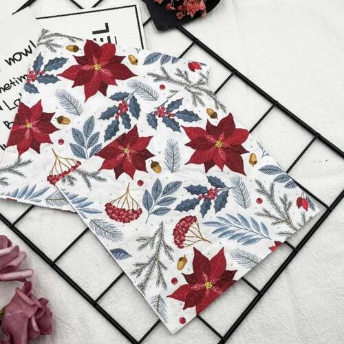 10/20pcs/Pac Colourful Printed Napk 2 Ply Featured Christmas - 图0