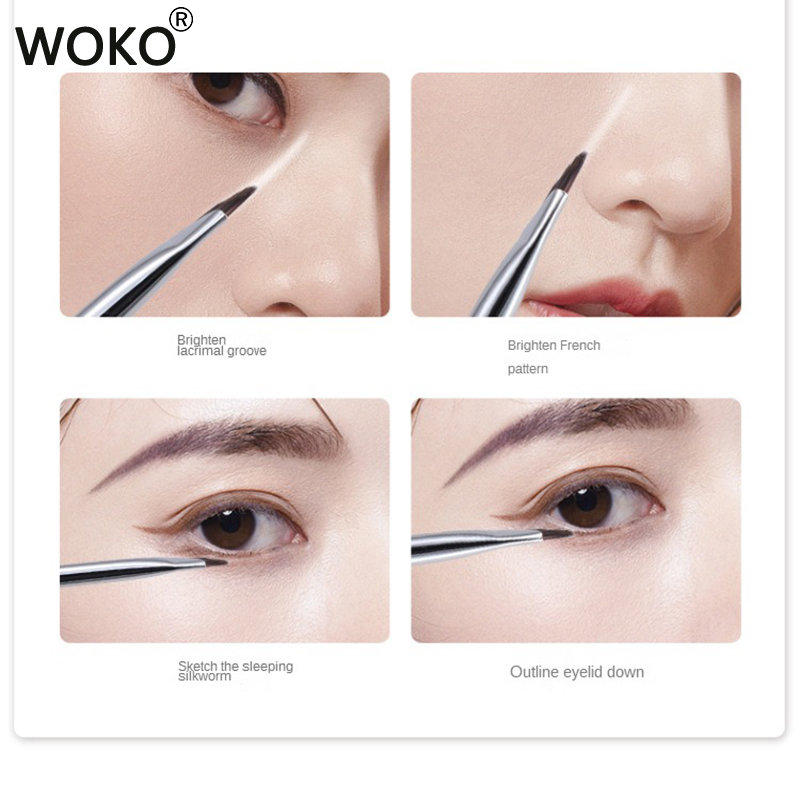 Upgrade Blade Eyeliner Brush Ultra Thin Fine Angle Flat Eyeb - 图3