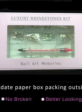 2500pcs Luxury Shiny Diamond Nail Art Rhinestones Crystal De