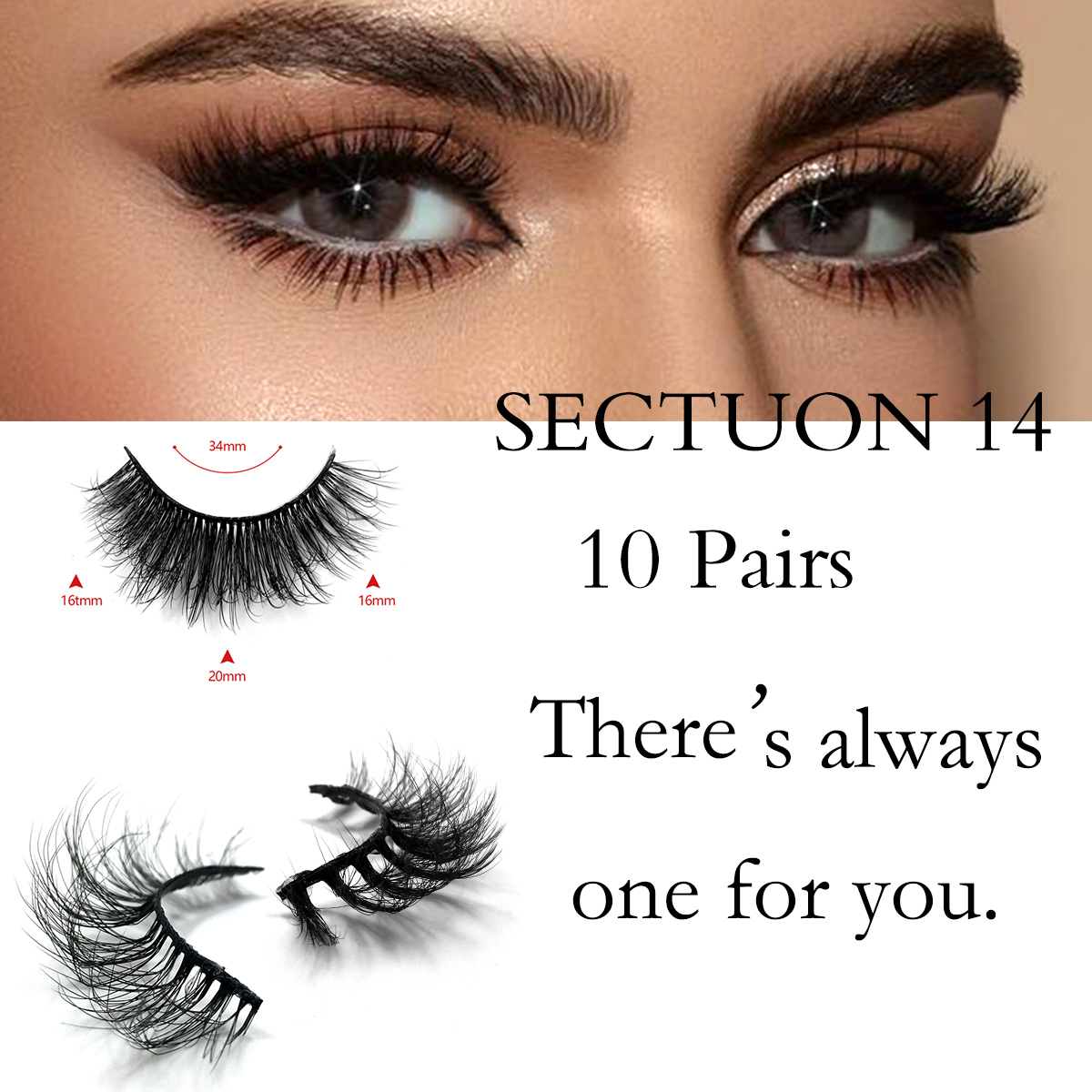 10/5Pairs 3D Mink Lashes Natural False Eyelashes Dramatic Ey-图0