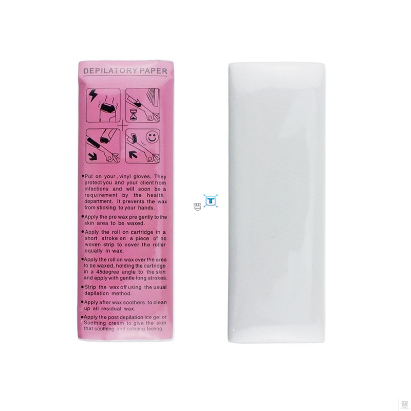 100pcs Removal Nonwoven Body Cloth Hair Remove Wax Paper-图1