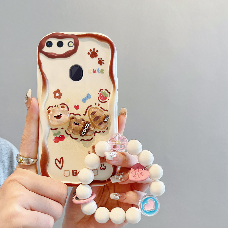 适用OPPO R15标准版手机壳卡通可爱女opop r15梦境版保护套ins风oopp r15t个性立体公仔oppi r15梦镜手链潮-图1