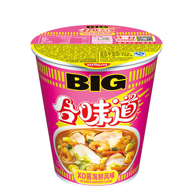 Nissin ປຸງລົດຊາດ noodles ຖ້ວຍໃຫຍ່ຍີ່ປຸ່ນ