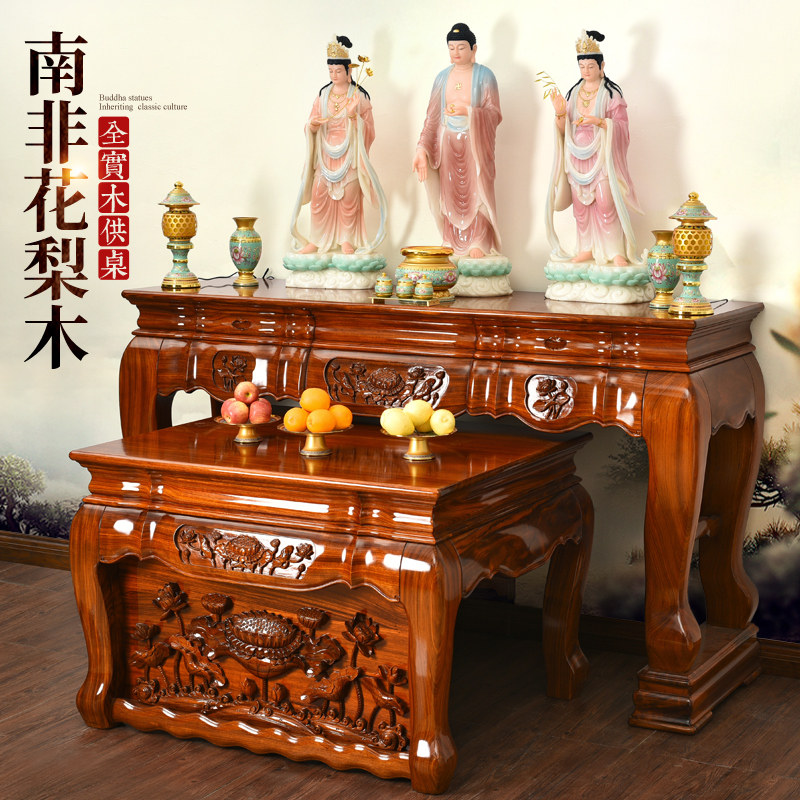 神台供桌图片,台供桌吉利尺寸,供台架子图片大全_大山谷图库