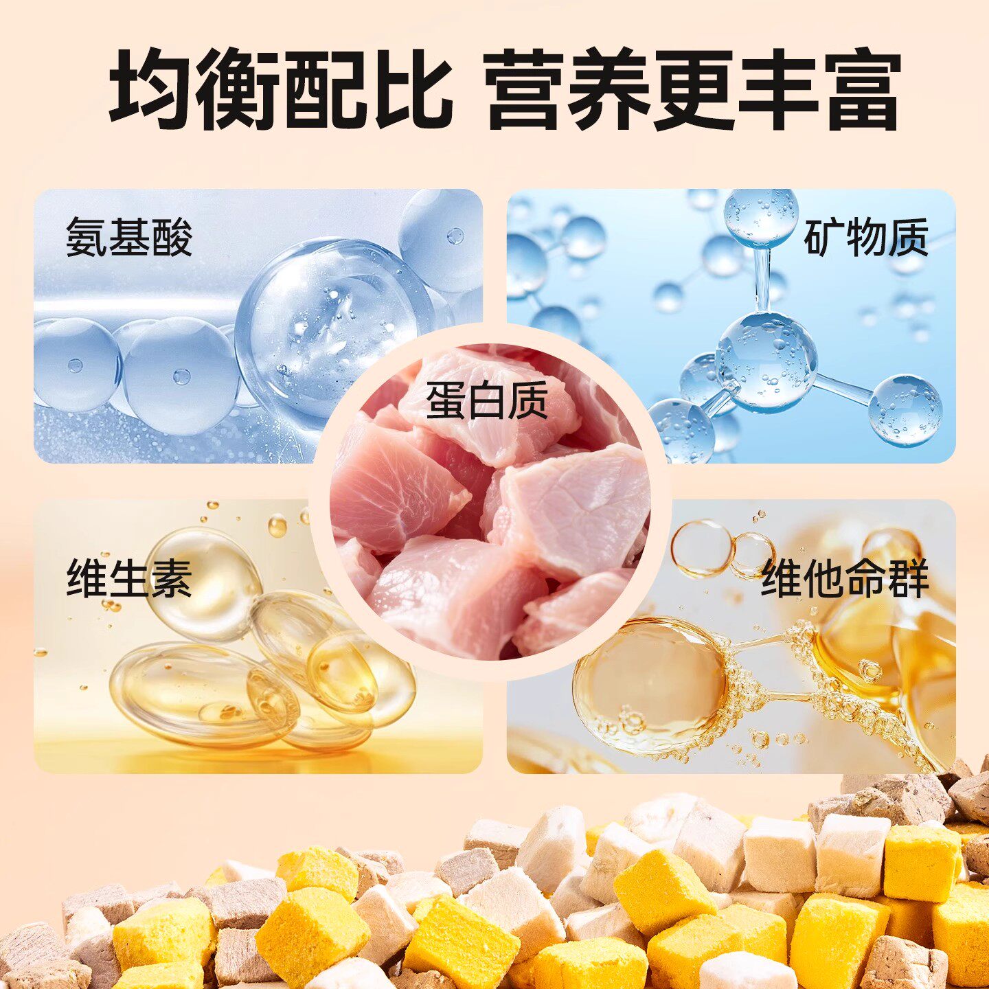 0 Added 100% animal raw materials, freeze-dried