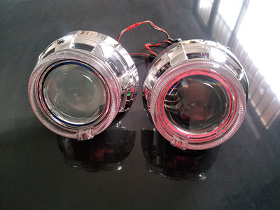 3寸伟世通HRC双光透镜全金属H1H4H7无损安装HID氙气灯改装天使眼-图2