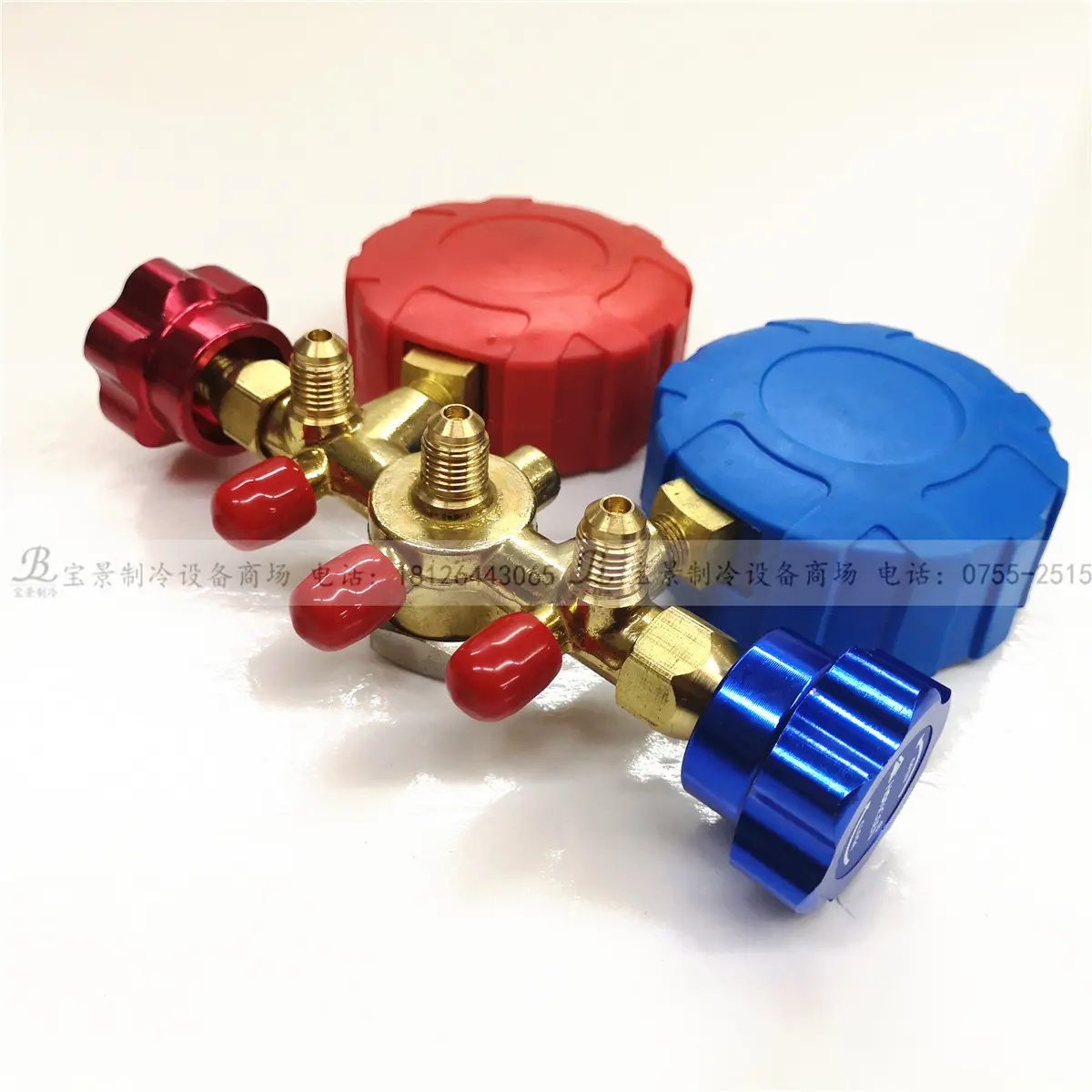 冷媒表CT-536C/HS-536C鸿森双表阀压力表雪种表压力仪表加液表阀 - 图1