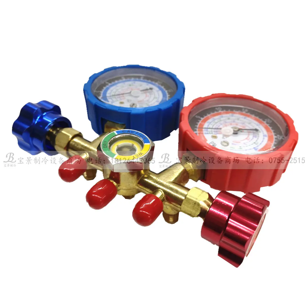 冷媒表CT-536C/HS-536C鸿森双表阀压力表雪种表压力仪表加液表阀 - 图3