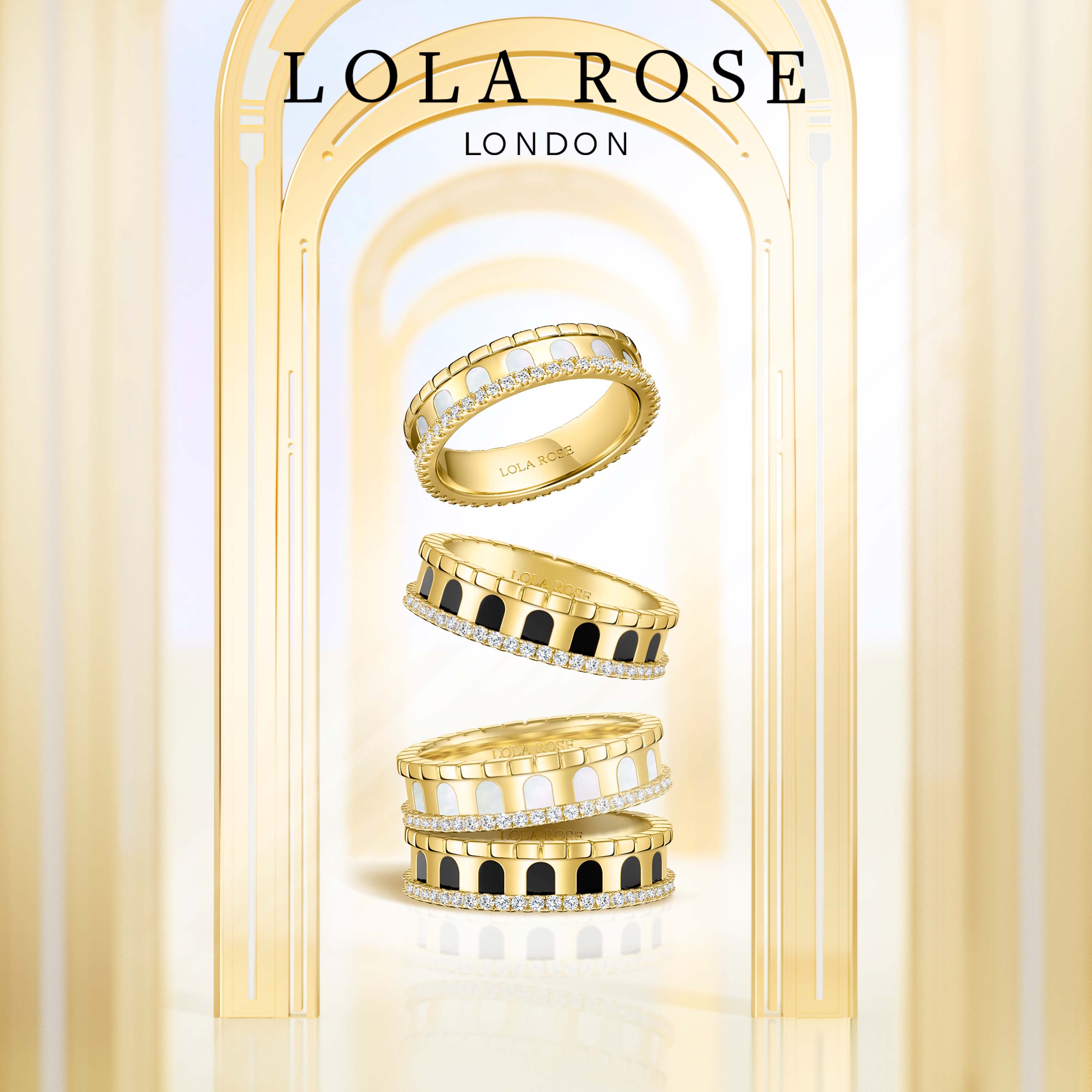 Lola Rose罗拉玫瑰拱门戒指情侣爆款时尚轻奢小众设计生日礼物-图2