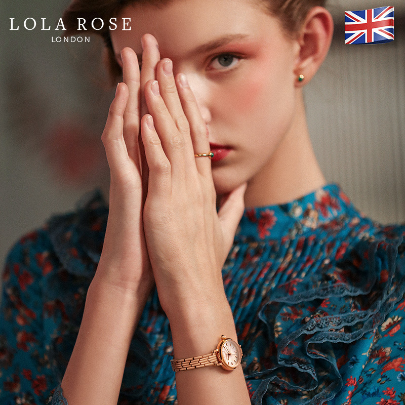 Lola 新款手表小巧精致小表盘简约钢带手表轻奢小众白贝母 Rose Lola 新款手表小巧精致小表盘简约钢带手表轻奢小众白贝母 Rose