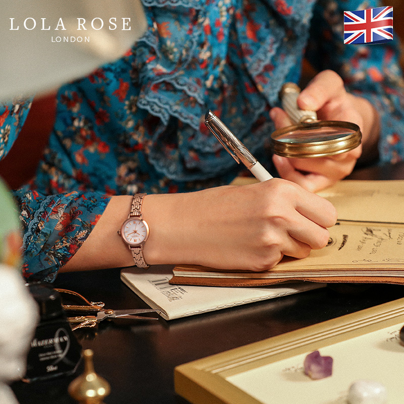 Lola 新款手表小巧精致小表盘简约钢带手表轻奢小众白贝母 Rose Lola 新款手表小巧精致小表盘简约钢带手表轻奢小众白贝母 Rose