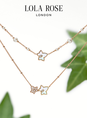 [新品上市]Lola Rose罗拉玫瑰白贝母多叶项链常青藤生日礼物