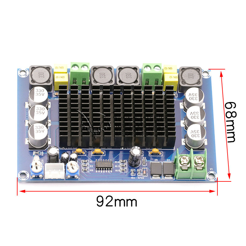 XH-M543 大功率数字功放板TPA3116D2音频放大模块D类双声道2*120W,淘宝优惠券,粉丝福利购,淘宝优惠卷