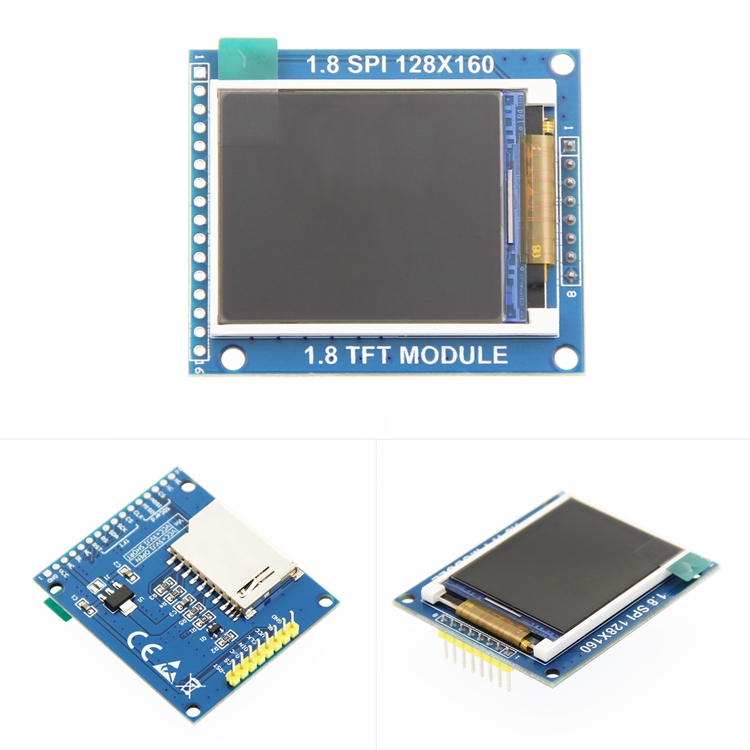 1.8寸TFT模块 液晶显示模块 带PCB底板 SPI串口 只需4个IO - 图1