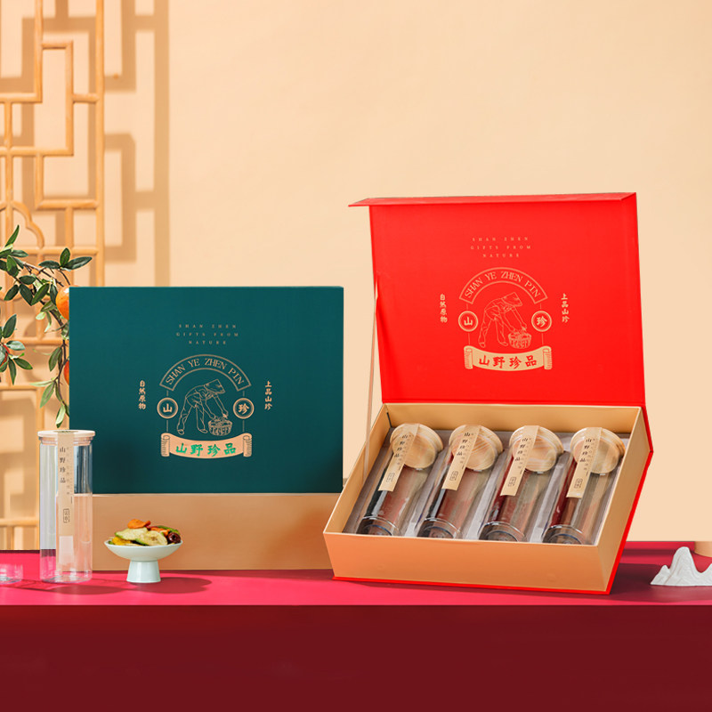 高档山珍干货礼盒空盒食用菌包装盒野生红菇木耳礼品盒菌汤包袋子,淘宝优惠券,粉丝福利购,淘宝优惠卷