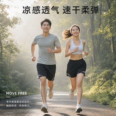 速干运动短裤女跑步健身田径训练