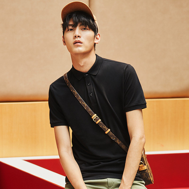 定制男翻领短袖ins夏装保罗polo衫 m6000T恤