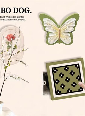 亚克力立体装饰贴画小图案自粘卧室墙面布置门上贴纸墙贴遮丑补洞