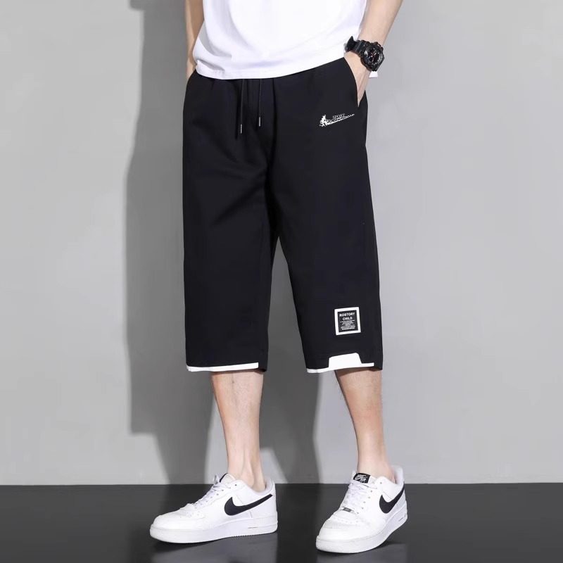 耐克顿七分裤男士夏季潮流宽松大码运动休闲裤薄款百搭帅气短裤,淘宝优惠券,粉丝福利购,淘宝优惠卷