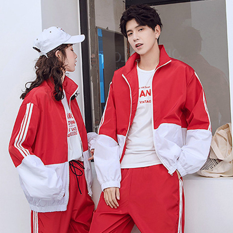 初高中学生班服定制校服情侣卫衣 卡瑟薇休闲运动套装