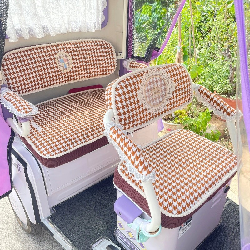 雅迪CL9 C18 C16 CL13 CM16 CL12电动三轮车座套四季通用加厚全包 - 图1