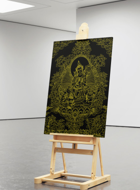 十二生肖本命佛油画布唐卡描金
