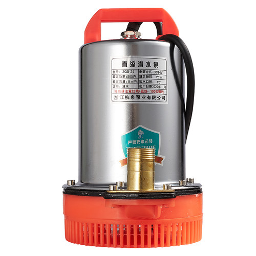 直流潜水泵12v 高扬程大流量电动车小型农田24v48v60v家用全铜1寸 - 图3