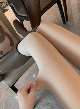 空姐灰打底裤春秋冬连假透肉一体