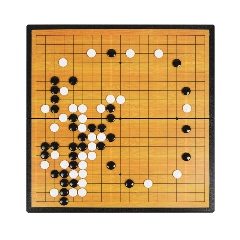 五子棋围棋学生初学者套装儿童益智带磁性折叠五子棋子正品便携盘-图2