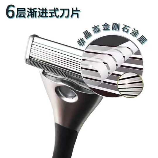 正品德国进口6层刀头手动剃须刀刀片刀头适阿帕奇刀头 手动刮胡刀