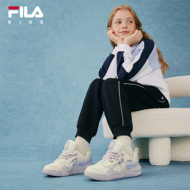 FILA斐乐儿童童鞋休闲鞋2025年冬季新款男女中大童运动鞋子板鞋,淘宝优惠券,粉丝福利购,淘宝优惠卷