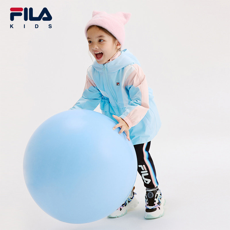 【斐护科技】FILA斐乐儿童外套冬季新款女小童加绒保暖两件套上衣,淘宝优惠券,粉丝福利购,淘宝优惠卷