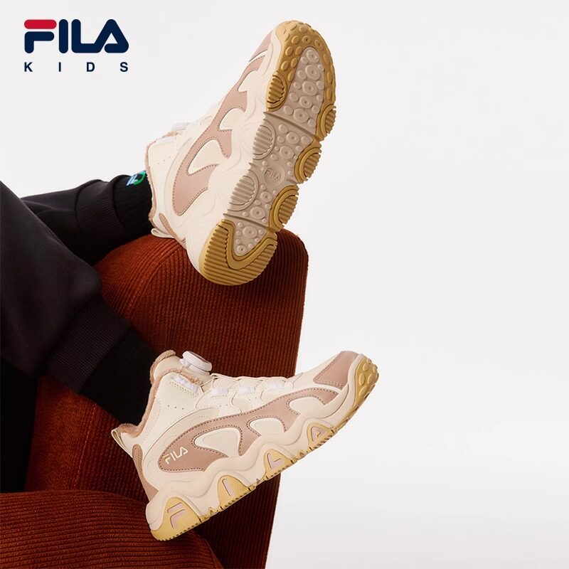 FILA斐乐童鞋儿童棉靴冬季新款男女中大童加绒保暖BOA旋钮棉鞋子,淘宝优惠券,粉丝福利购,淘宝优惠卷