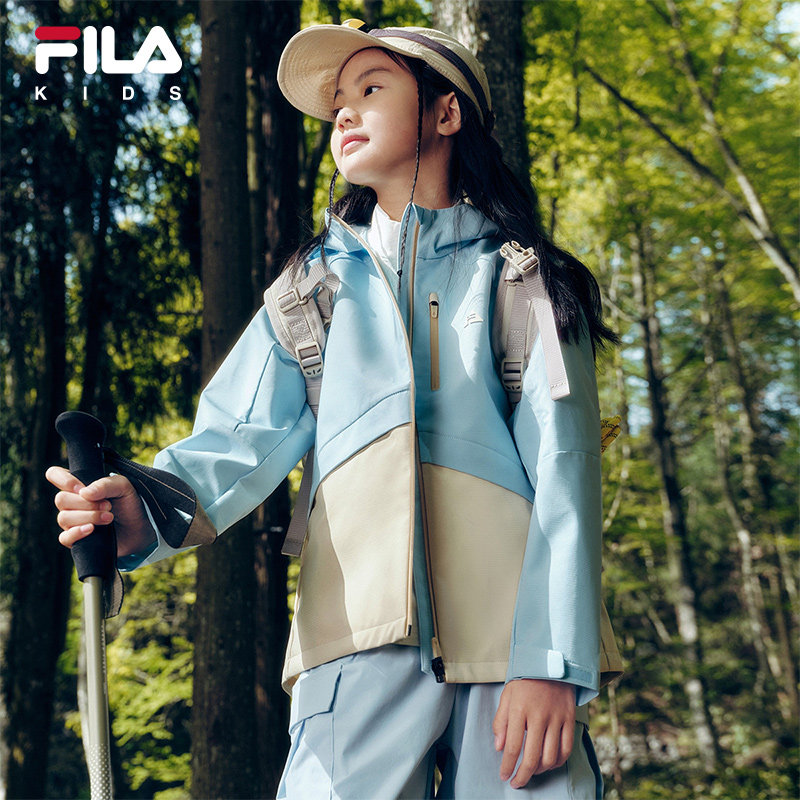 【斐护科技】FILA斐乐儿童户外外套2025秋季新款男女童运动三防服,淘宝优惠券,粉丝福利购,淘宝优惠卷