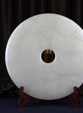 天然阿富汗礼品玉石平安扣摆件