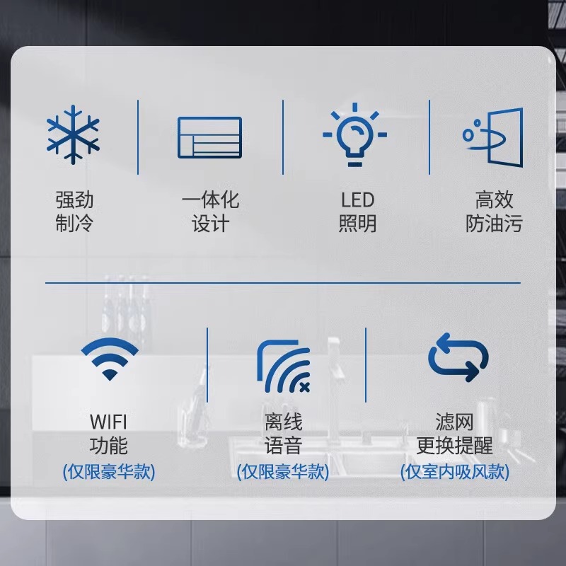 松下沄风厨房空调快速制冷1匹单冷空调一体机豪华款HBF0RDA-图2