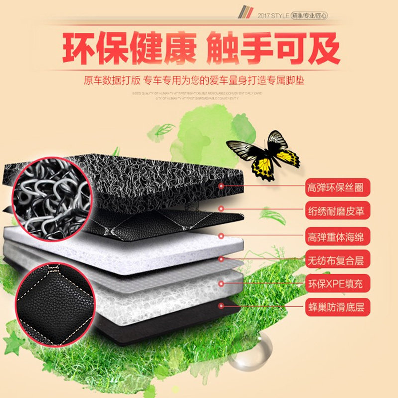 大众迈腾2011/2013/2014/2016年新老款大全包围汽车脚垫包边高边