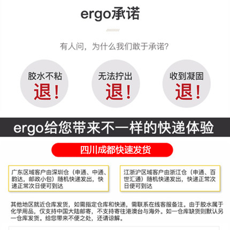 ergo5400瑞士进口401正品502宝办公强力焊接金属塑料木头透明胶水 - 图0