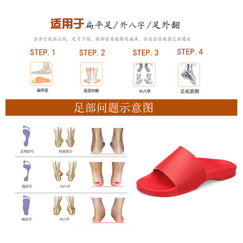 儿童扁平足矫足弓支撑纠鞋男女童鞋足外翻正鞋 X腿型外八拖鞋 - 图1