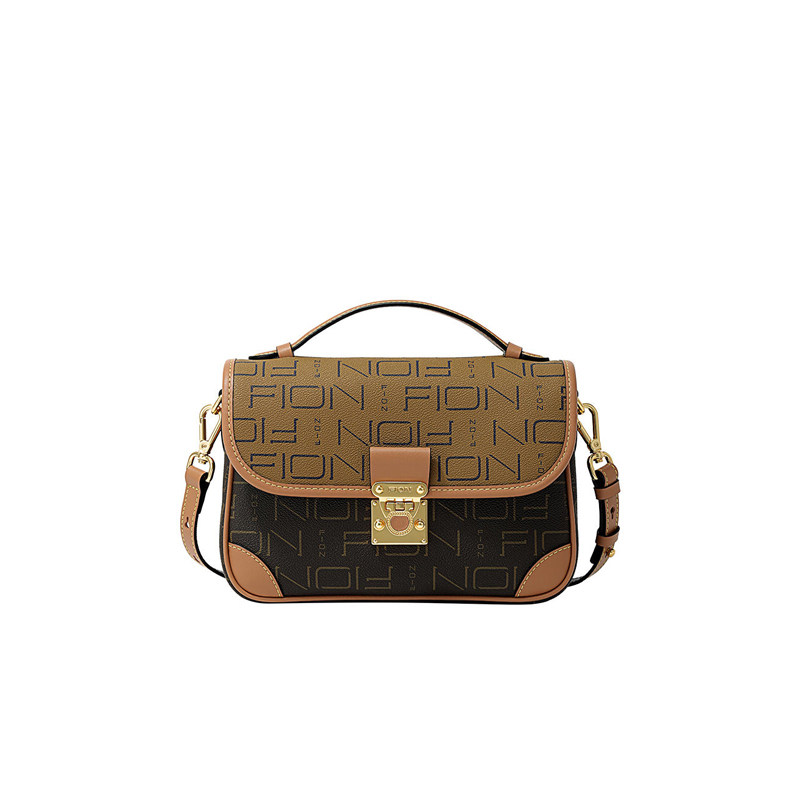 Fion菲安妮老花小方包2024新款经典高级单肩斜挎女包包FAAFJOH003,淘宝优惠券,粉丝福利购,淘宝优惠卷
