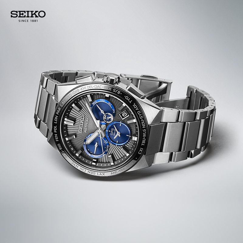 SEIKO精工手表男款GPS定位太阳电能腕表运动石英表SSH119J1 - 图2