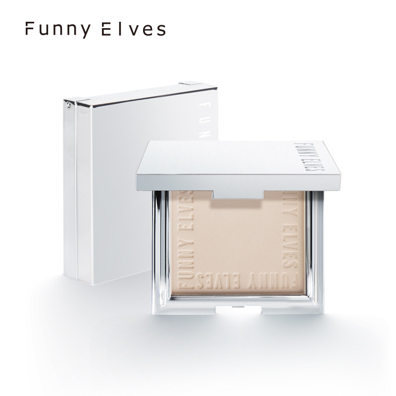 funny elves柔焦蜜粉饼控油散粉 funnyelves粉饼