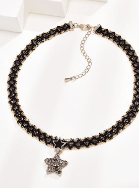 choker黑色高级小众设计感脖颈链