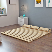 Solid Wood Tatami Breathable Folding Hard Bed Board Damp-proof Skeleton Simple Single Lunchtime Bed 1 51 8 m Waist