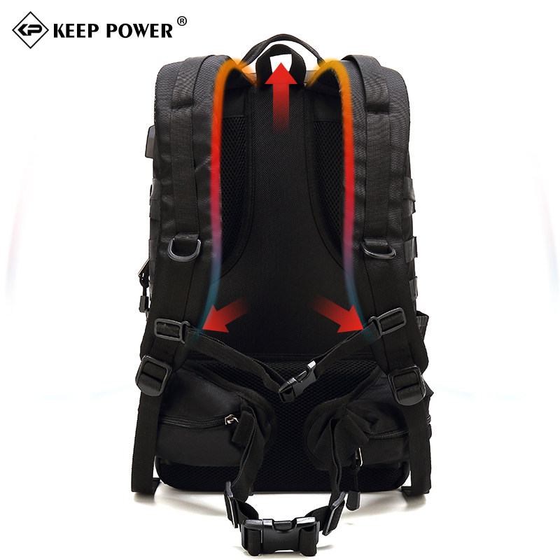 keeppower多功能可拆卸战术双肩包 意力双肩背包