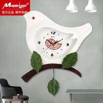 Clock hanging clock Living room Home Clock Field Garden Decoration Creative Fashion Modern Minima Wall-mounted Wall Rocking Quartz Belfry