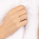 APMZ font ring for women's personalized design gift