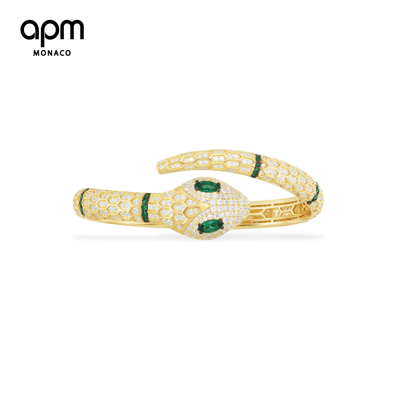APM 新品守护神灵蛇开口银饰手镯女小众设计个姓蛇形手饰品 Monaco APM 新品守护神灵蛇开口银饰手镯女小众设计个姓蛇形手饰品 Monaco