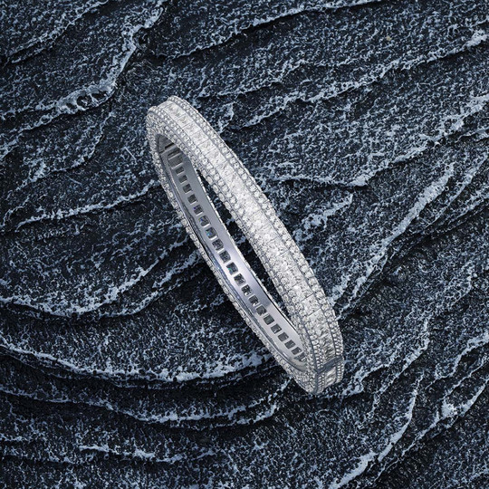 APM Zou Shiming's same style pavé bracelet with silver gift